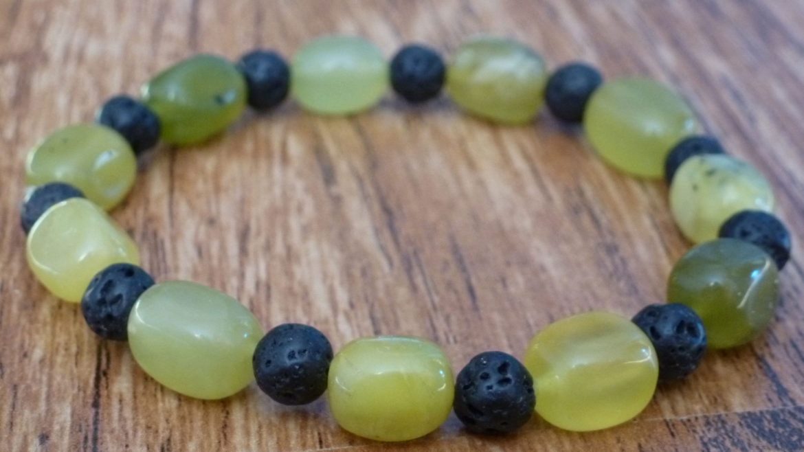 Serpentine & Lava Bracelet